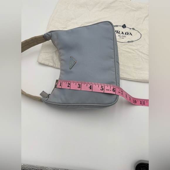 ❤️ Prada Vintage Mini Tessuto Hobo Nylon Bag A124M17#5 - Picture 14 of 15